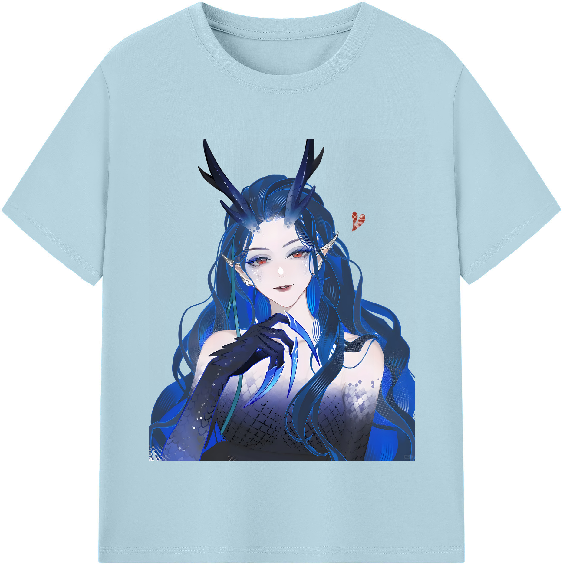 （画像用） Ne Zha 2 ナタ 魔童の大暴れ 綿100％半袖Tシャツ（フロントプリント）